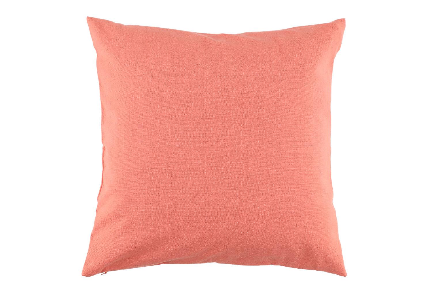 4living Solid tyynynpäällinen korallinpunainen 45x45 cm