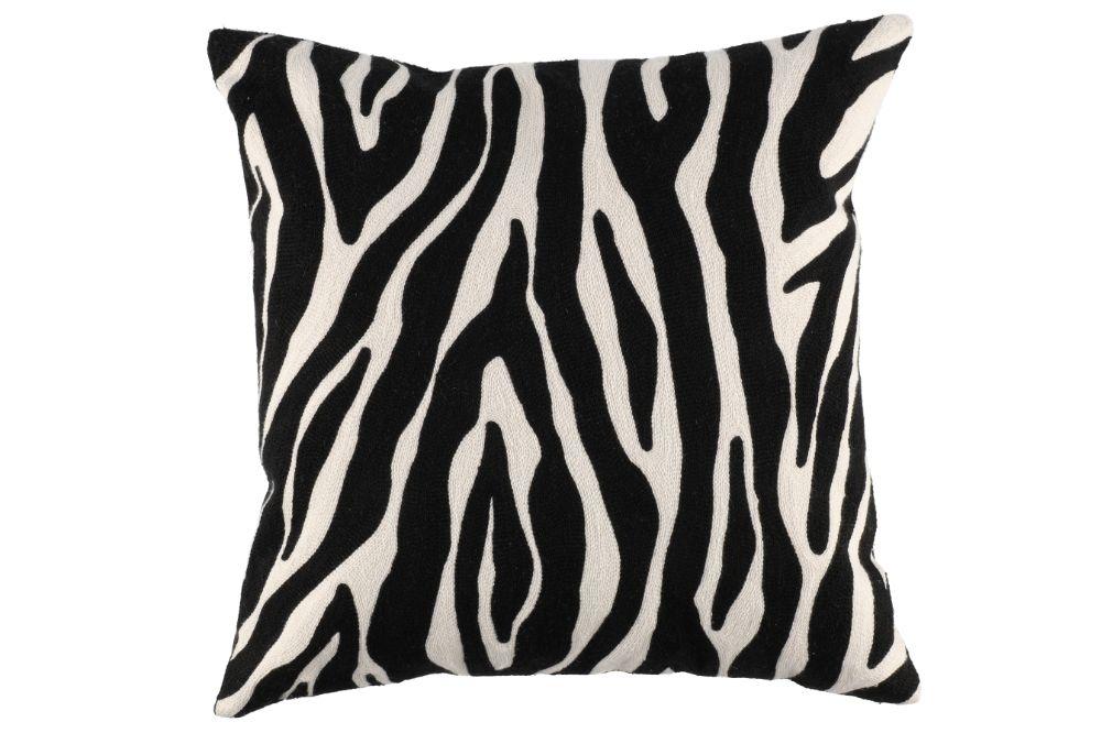 4living Zebra koristetyyny musta 45x45 cm