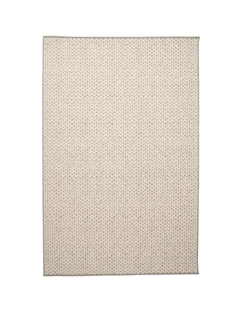 Valencia sileäksi kudottu matto luonnonvalkoinen/harmaa