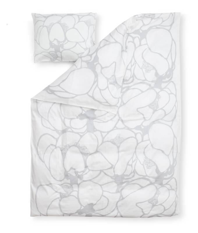 Vallila Makeba satiinipussilakanasetti valkoinen 150x210 cm