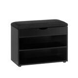 4living Elis eteispenkki säilytyslaatikolla musta