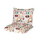 4living Folk pussilakanasetti monivärinen 150x210 cm