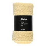 4living Mila torkkupeitto keltainen 125x150 cm