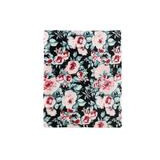 4Living Torkkupeitto Flora 127x152 cm musta