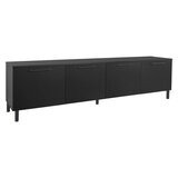 Solo tv-taso 4 ovella 220 cm musta