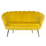 Agnes sohva keltainen sametti