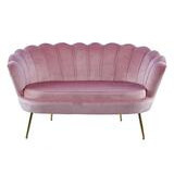 Agnes sohva vaaleanpunainen sametti