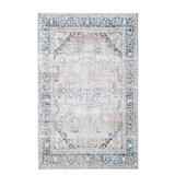 Antique sileäpintainen matto beige-sininen