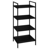 Bambu hyllykkö 4-hyllyllä kokomusta