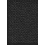 Bello sileäksi kudottu matto musta