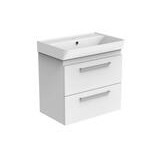 Bianco allaskaappi vetolaatikoilla mattavalkoinen 60 cm