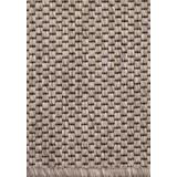 Brooklyn sileäksi kudottu matto linen
