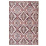 Dalis sileäksi kudottu matto punainen