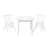 Ella lasten pöytä ja tuolit valkoinen