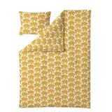 Finlayson Elefantti pussilakanasetti tummankeltainen 150x210 cm