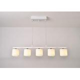 FocusLight Kristy riippuvalaisin 5 osainen valkoinen