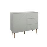 Hiipakka Vilja lipasto ovi & laatikot oliivinvihreä