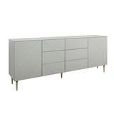 Hiipakka Vilja senkki 200 ovilla & laatikoilla oliivinvihreä