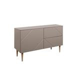 Hiipakka Vilja tv-taso 100 cm ovilla ja laatikoilla kaakao