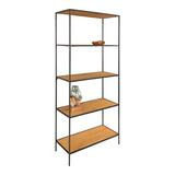 House Nordic Vita avohylly 5 osainen tammi-musta 80x36x170 cm