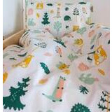 Käpymetsä lasten pussilakana värikäs 120x155 cm