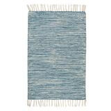 Kesälahti puuvillamatto sininen