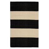 Laituri puuvillamatto musta-beige