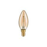 Lamppu LED E14 filament kynttiläkupu 2W 225 lm 2700K ruskea 3-pack