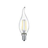 Lamppu LED E14 filament liekkikupu 2W 250 lm 2700K