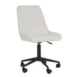 Laura työtuoli teddy valkoinen