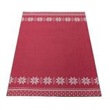 Lumihiutale sileäpintainen matto punainen