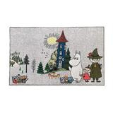 Muumi Muumilaakso kynnysmatto harmaa 50x80 cm