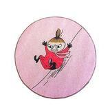 Muumi Myy liukumäessä matto vaaleanpunainen pyöreä 80 cm