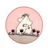 Muumi Rakkaus bukleematto vaaleanpunainen pyöreä 80 cm