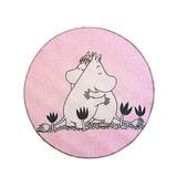 Muumi Rakkaus sileäpintainen matto vaaleanpunainen pyöreä 80 cm