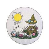 Muumi Ystävät matto harmaa pyöreä 80 cm