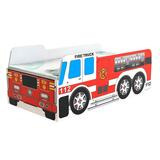 Paloauto lastensänky punainen 80x160 cm