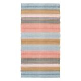 Polkka puuvillamatto sininen-roosa