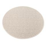 Pyöreä kaksipuolinen Mika matto natural