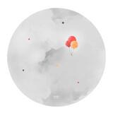 Pyöreä lasten Baloon dream matto harmaa