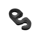S-koukku - ripustuslenkki musta
