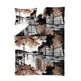 Vallila Aurajoki pussilakanasetti terra 150x210 cm