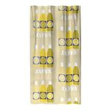 Vallila Jaffa sivuverho yellow 140x250 cm