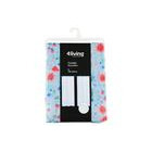 4living Floreo sivuverho 2 kpl sininen 140x240 cm