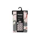 4living Lilian pussilakanasetti harmaa-roosa 150x210 cm