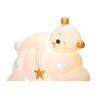 4Living Teddy pöytävalaisin valkoinen