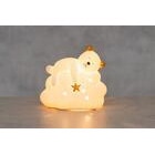 4Living Teddy pöytävalaisin valkoinen