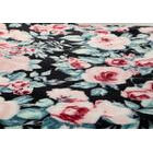 4Living Torkkupeitto Flora 127x152 cm musta