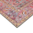 Aya sileäpintainen matto punainen-keltainen