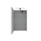 Bianco peilikaappi led-valaisimella ja tuplapistorasialla mattavalkoinen 45 cm